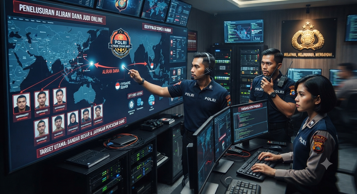 Judi Online Diburu, Polri Kejar Bandar dan Aliran Dana