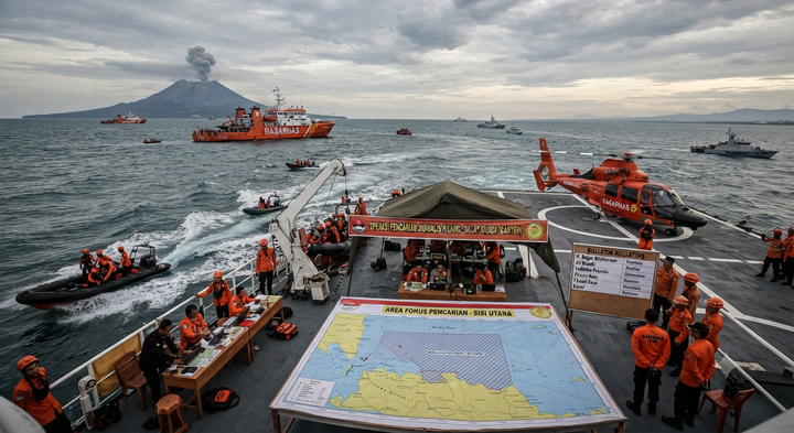 Pencarian Hari Ketiga Jurnalis Anak Krakatau Fokus Sisi Utara