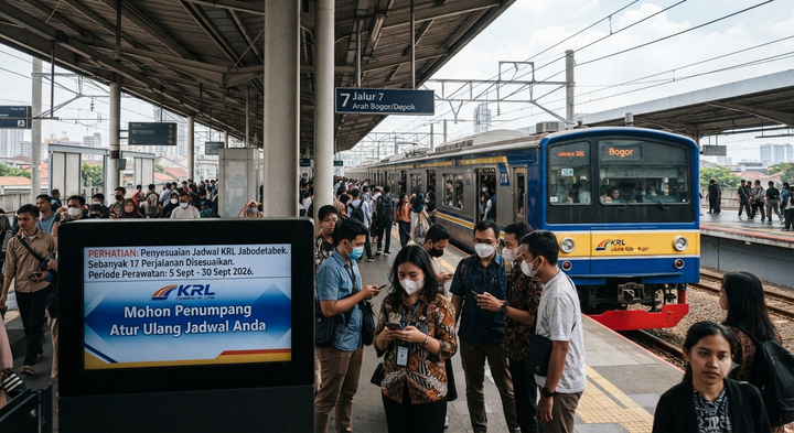 17 Perjalanan KRL Jabodetabek Dibatalkan, Penumpang Terdampak