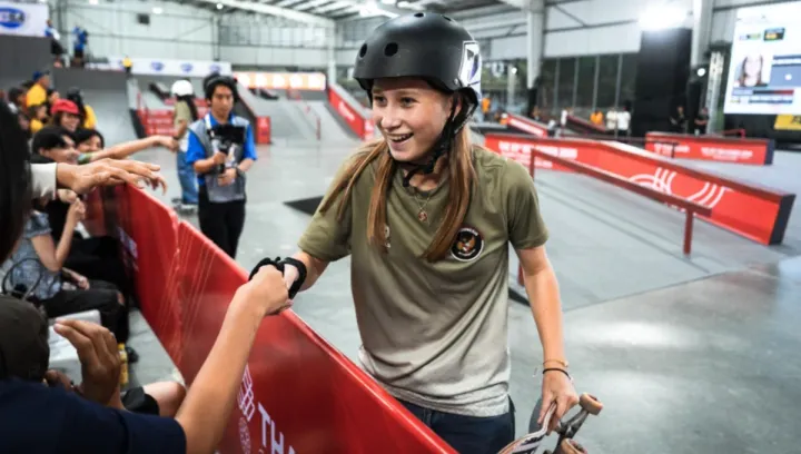 Malana Fairbrother Finis Keenam Skateboard Asian Games 2026