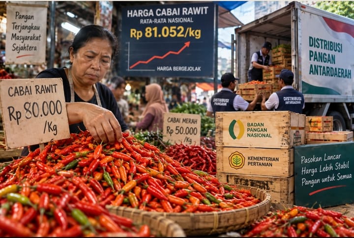 Harga Cabai Rawit Bergejolak, Bapanas dan Kementan Mobilisasi Stok Antardaerah