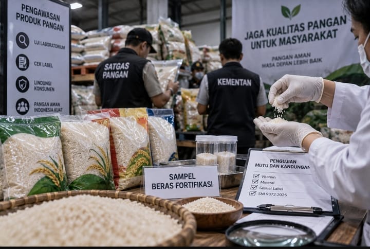 Kementan Ungkap 25 Merek Beras Fortifikasi Diduga Bermasalah, Satgas Pangan Turun Tangan