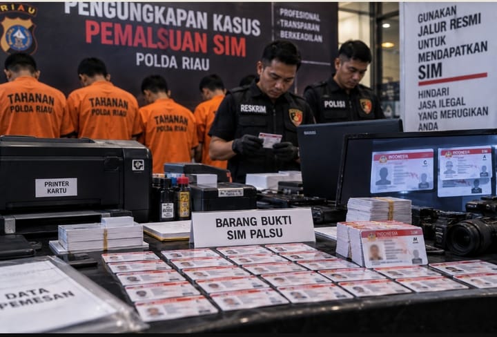 Jaringan Pembuat SIM Palsu Terbongkar, Polisi Sebut Sekitar 500 SIM Telah Beredar