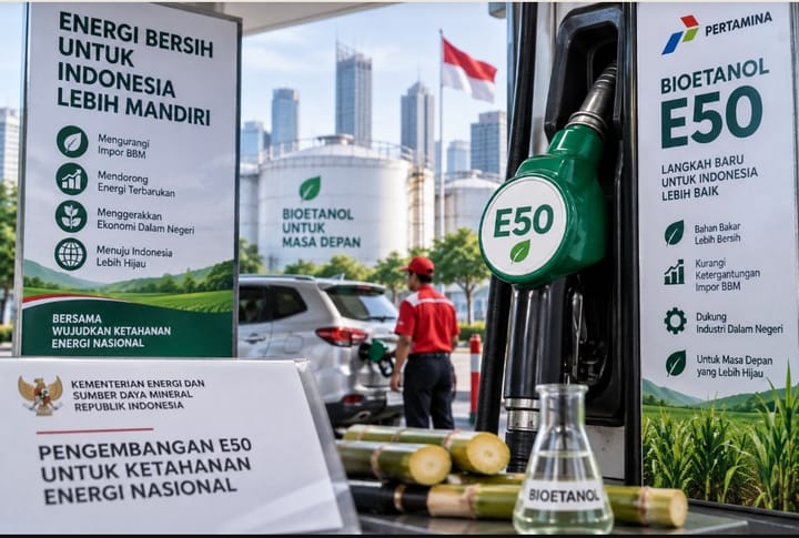 Pemerintah Siapkan Pengembangan E50 untuk Tekan Ketergantungan Impor BBM