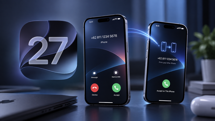 Punya Dua iPhone? iOS 27 Bikin Satu Nomor Bisa Dipakai Bergantian