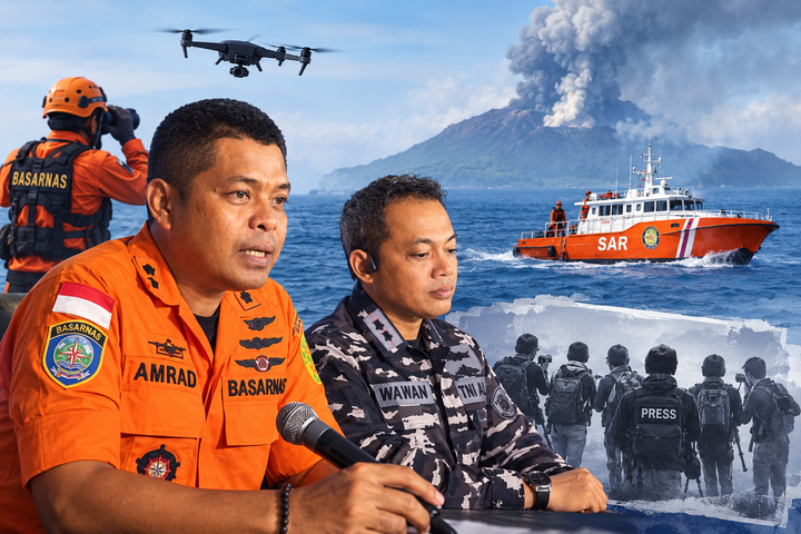Lima Jurnalis Hilang, Basarnas Terus Melakukan Pencarian