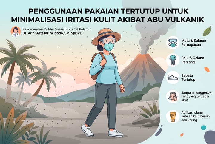 Abu Vulkanik Mengancam Kulit, Ini Cara Melindunginya