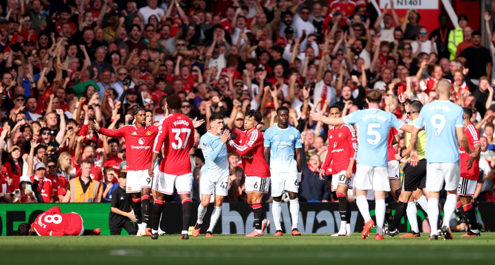 Haaland Bungkam Old Trafford, City Menang meski Bermain dengan 10 Orang