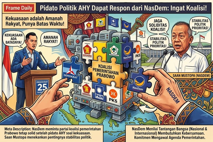 Pidato Politik AHY Dapat Respon dari Nasdem: Ingat Koalisi!
