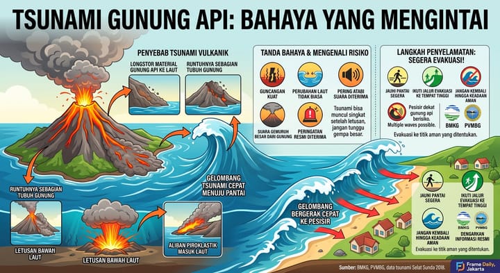 Apa Itu Tsunami Gunung Api: Bahaya Laten yang Mengintai