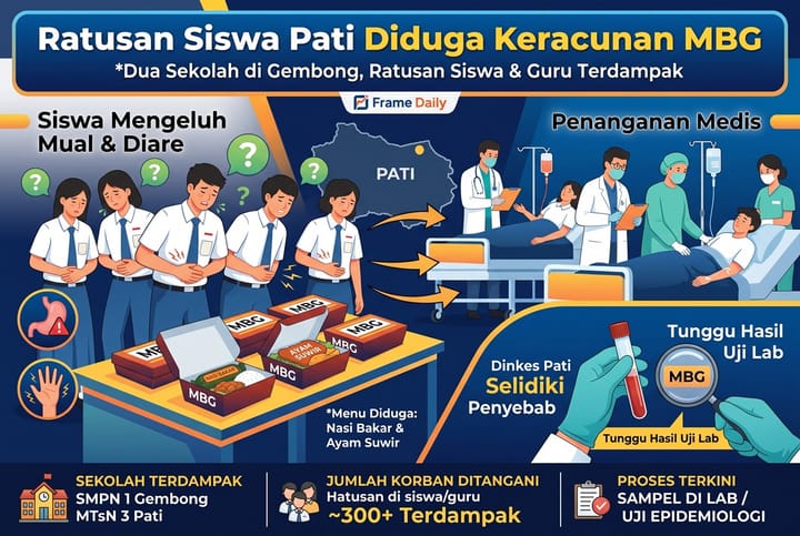 Ratusan Siswa Pati Diduga Keracunan MBG