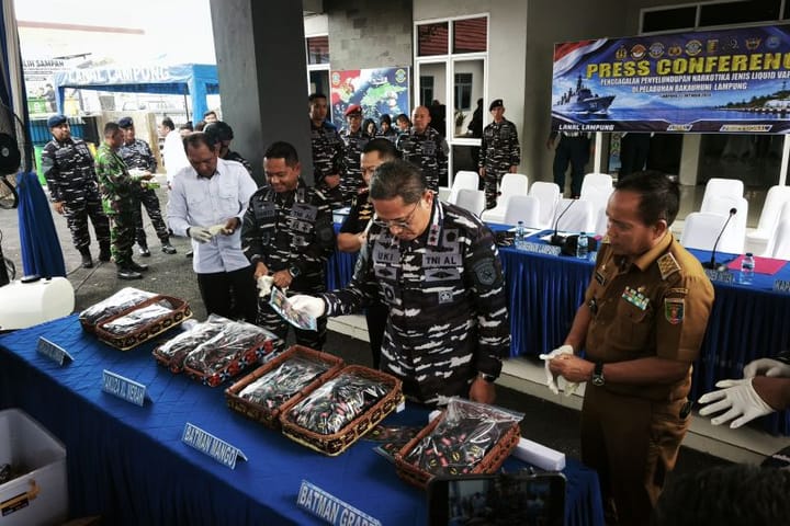 Temuan Kokain dalam 4.364 Cartridge Vape di Lampung, Nilainya Rp34,9 Miliar