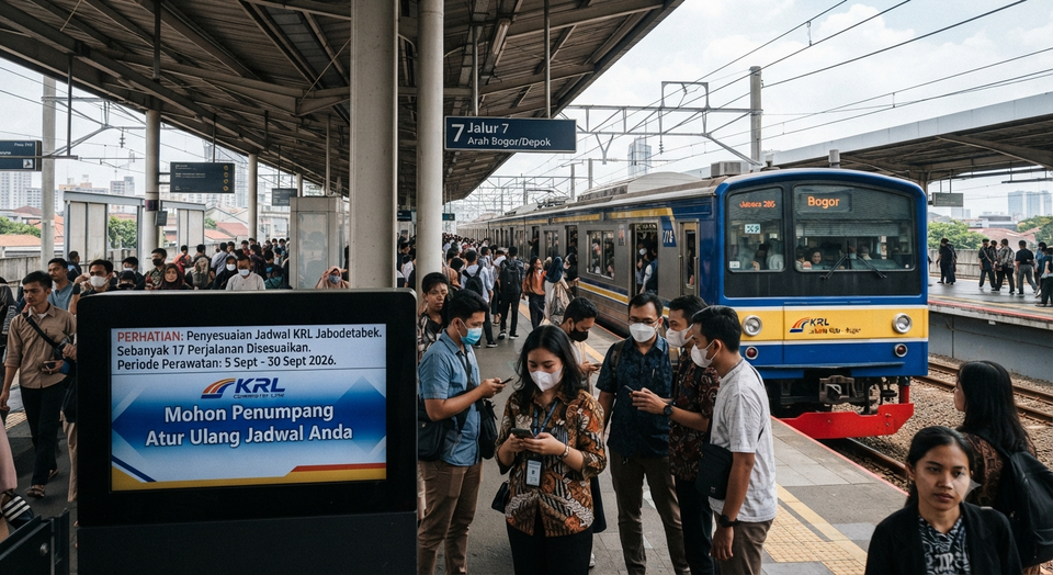 17 Perjalanan KRL Jabodetabek Dibatalkan, Penumpang Terdampak