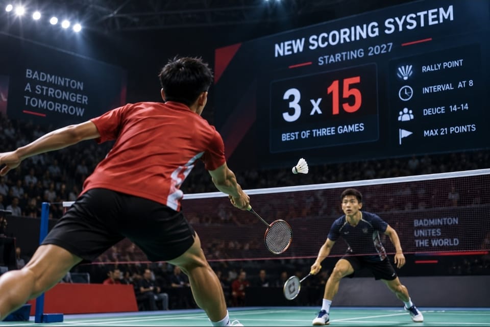 Bulutangkis Tak Lagi 21 Poin Mulai 2027, Begini Sistem Skor Baru BWF