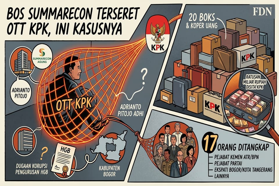 Bos Summarecon Terseret OTT KPK, Ini Detail Kasusnya