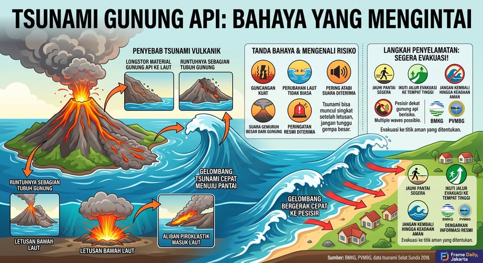 Apa Itu Tsunami Gunung Api: Bahaya Laten yang Mengintai